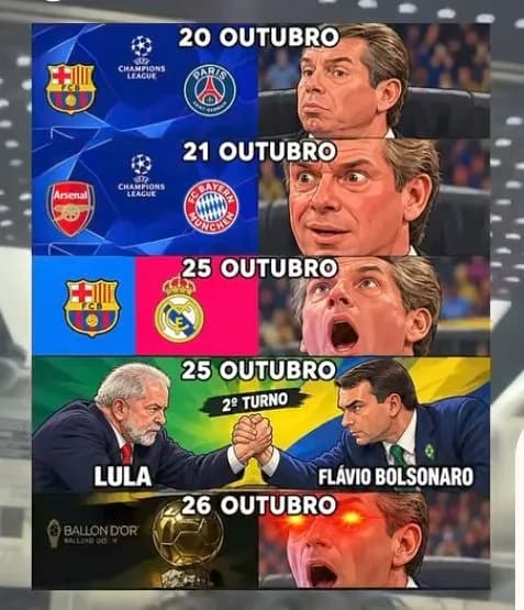 Escolha o jogo que você vai assistir que também escolha a letra do seu amor