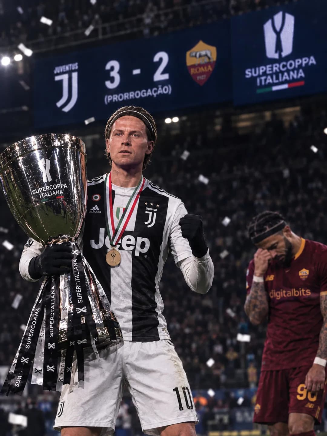 📸 TBT de alguns dias atrás… 🏆⚽ Feliz demais por ter marcado nessa final e ajudado a Juventus a conquistar mais um título! Uma noite ine…