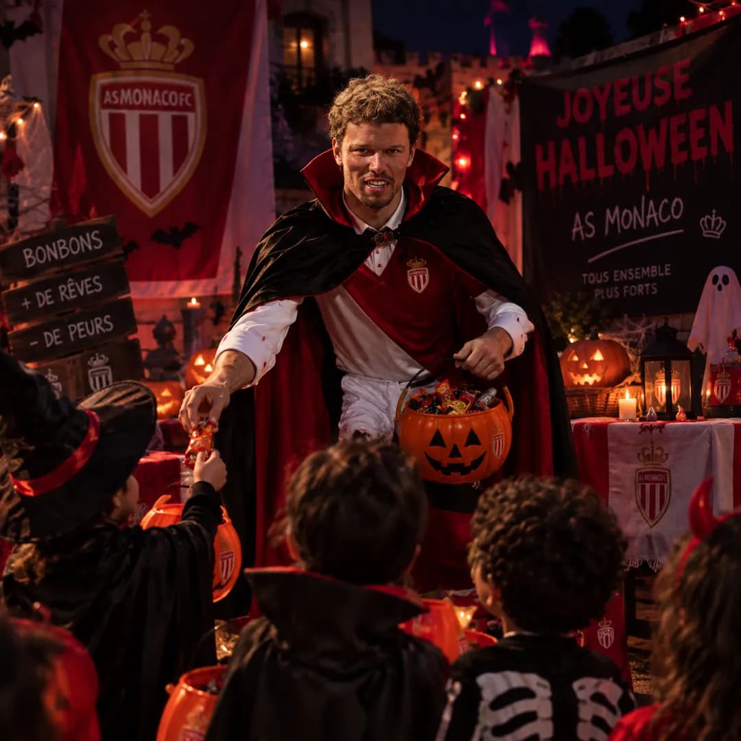 Sanchez fez a sua primeira festa de halloween beneficente! Teve muitos doces para as crianças e elas amaram!