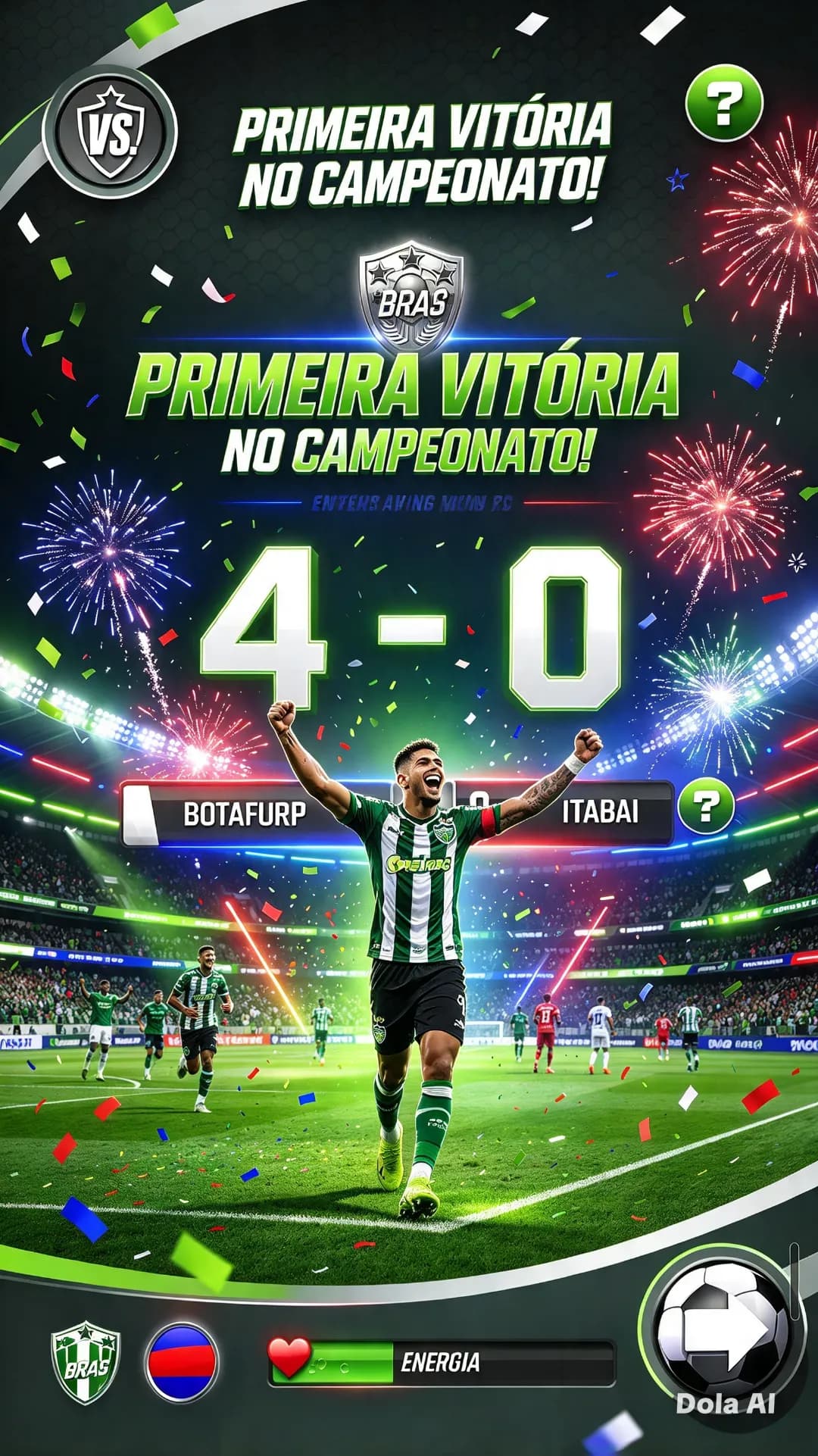 Primeira vitória como profissional estreia