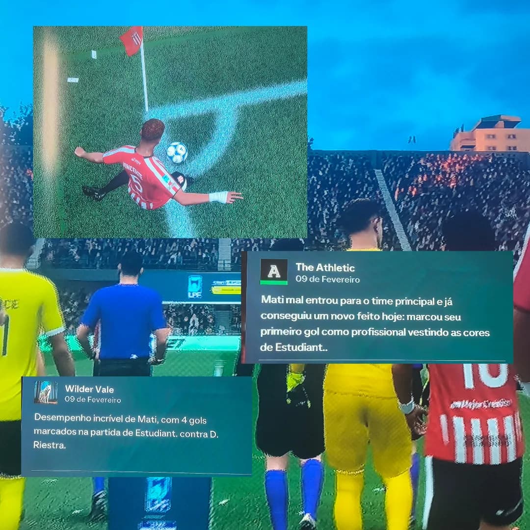 Quando a torcida pressiona , é 4 gols na conta, jogaço 💯 +3pontos ⚪⚪⚪ +4 ⚽⚽⚽⚽: aos 3' 15' 42' e 64' minutos 10 🗒️ 64 minutos jogados ⏰ …
