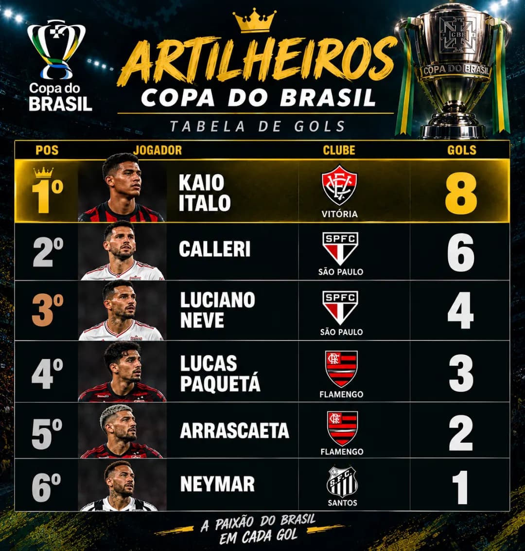 Artilheiro da copa do brasil ❤️🖤