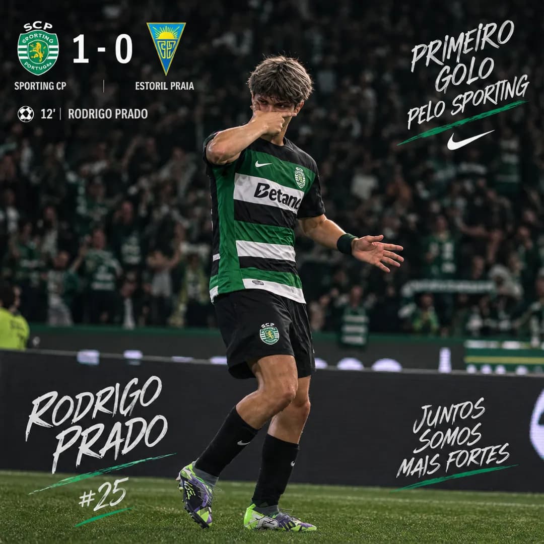 O primeiro no sporting.⚡️