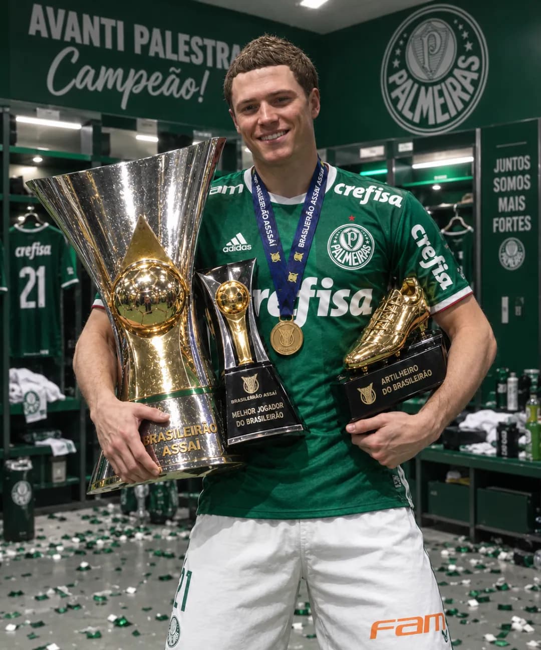 1xBrasileirão 1xArtilheiro Brasileirão 1xMelhor jogador Brasileirão 18⚽ 5🅰️ ⭐