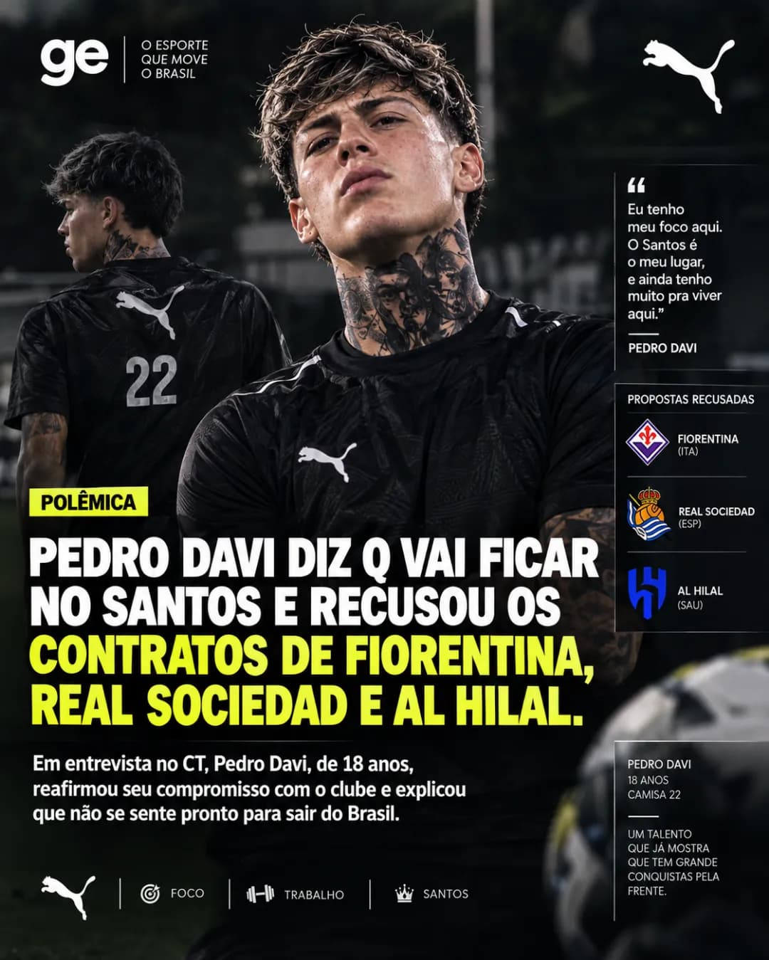 Pedro fica no Santos🐳🔥