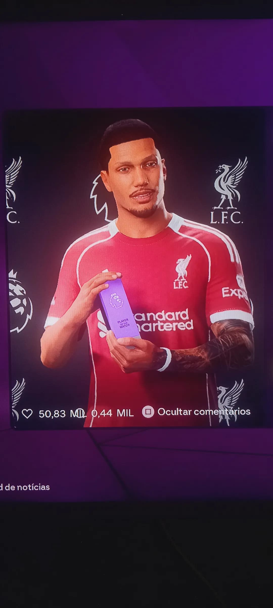 Me chamo KN, sou camisa 10 do Liverpool. Sou de Brasil. Vocês verão muito da minha história daqui pra frente. Aguardem!
