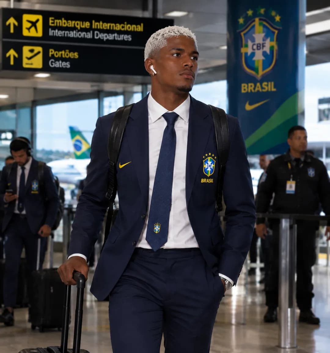 hoje eu vou jogar meu primeiro jogo pela seleção brasileira irei representar nossa país 🇧🇷❤️