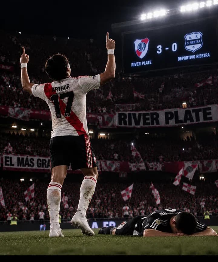 Mais uma vitória e mais um Gol vamos River.⚽