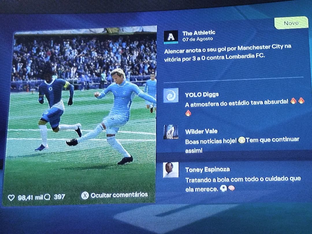 Patrick Jane faz 2 gols , e empolga a torcida