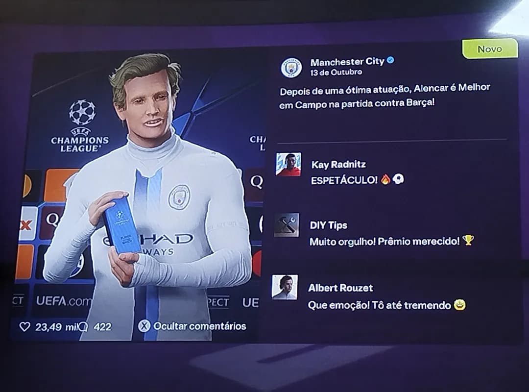 melhor jogador da partida não é para qualquer um não