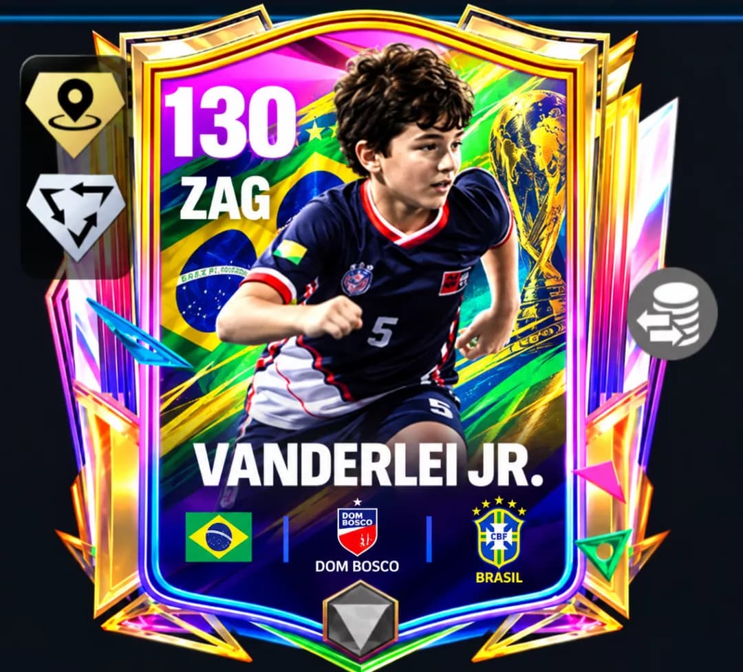 Me chamo Vanderlei Jr., sou camisa 5 do Flamengo. Sou de Brasil. Vocês verão muito da minha história daqui pra frente. Aguardem!