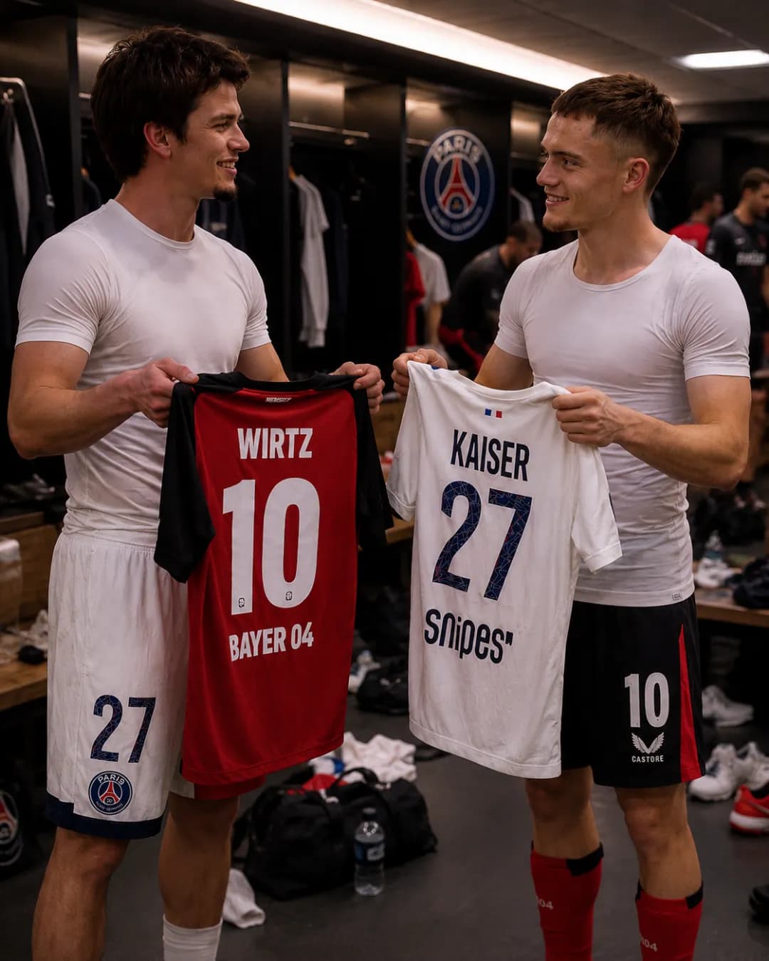 No meu segundo jogo consegui trocar a minha camisa com a do Wirtz!! E consegui fazer 2 gols na pré-temporada estou muito feliz com meu de…