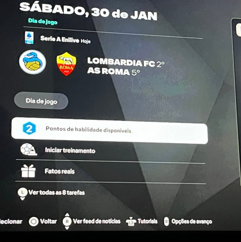 Sábado de clássico ROMA x INTER