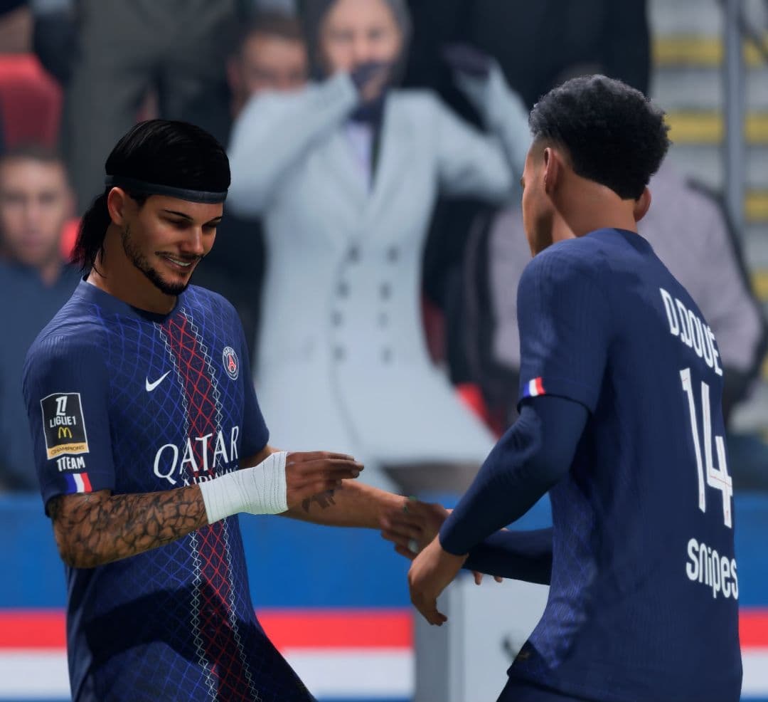 Conexão de elite no Parc des Princes! 🗼 Gabriel Godoi e Doué entrosados para dominar a Europa. A visão do Doué + o faro de gol do Godoi …