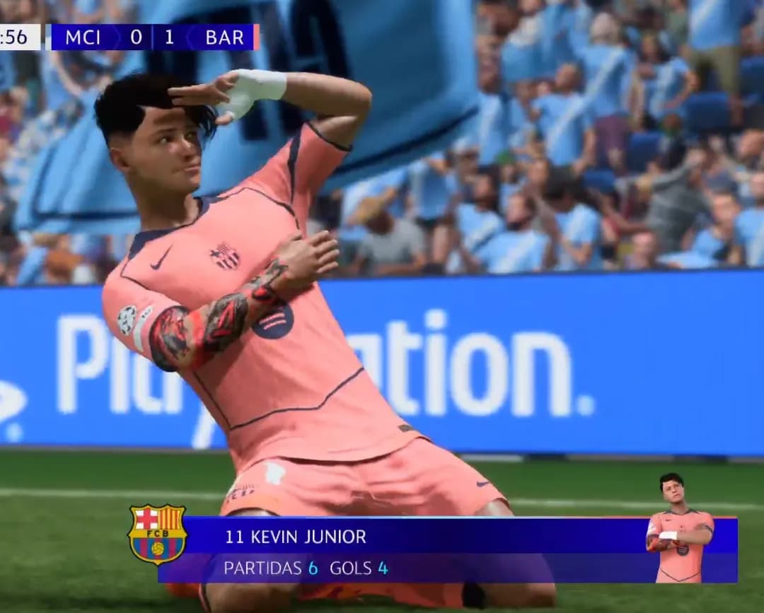 3 puntos en el partido de ida contra el City.❤️💙