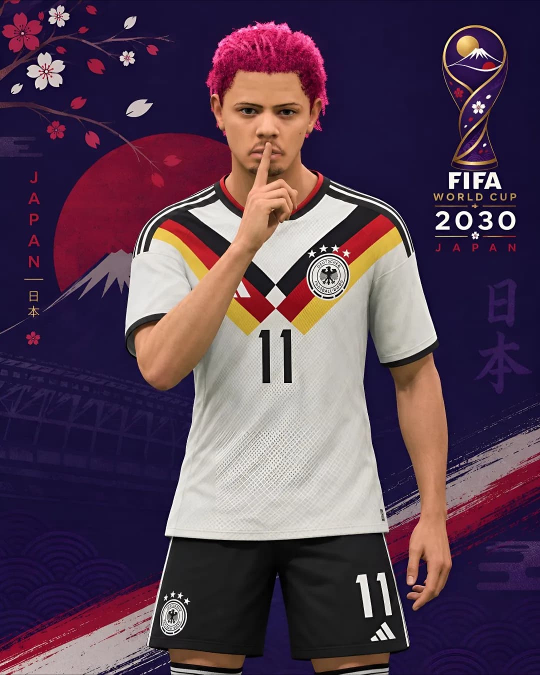 Es ist mir eine Ehre, dieses Trikot im Kampf um den fünften Stern zu tragen, auf geht's, deutsche Nation! 🇩🇪❤️🔥