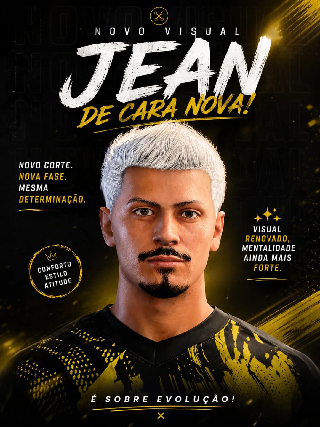 De cara nova, para uma nova temporada 🎯⚡️ #JeanLima11 #visualnovo #Budesliga #BVB