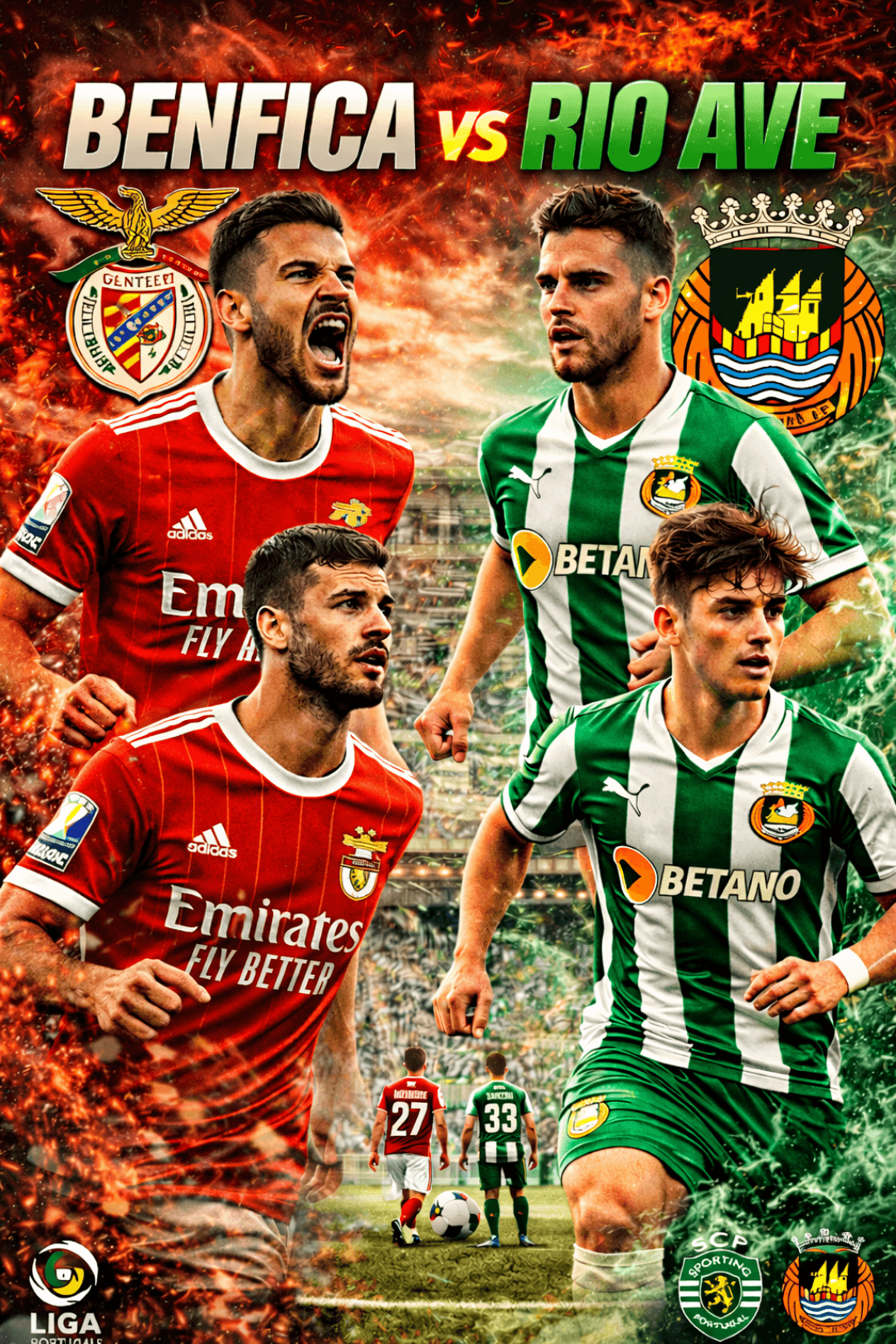 Rio ave impata a 2 no estádio de alvalade com 1 golo de kikinho e 1 assistência 🔥 Next game e o último de hoje: