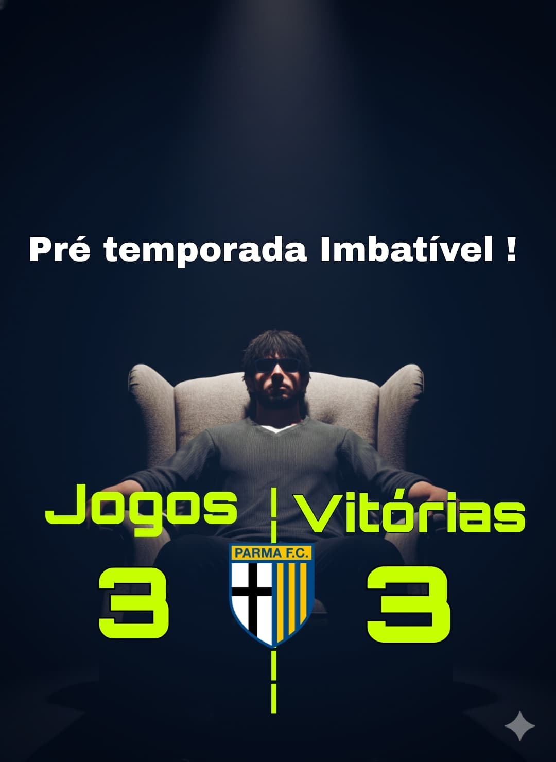 Fim da pré temporada Imbatível por parte do Parma! Parma 2-0 Leganes Parma 2-0 espanyol Parma 2-1 Sasuolo