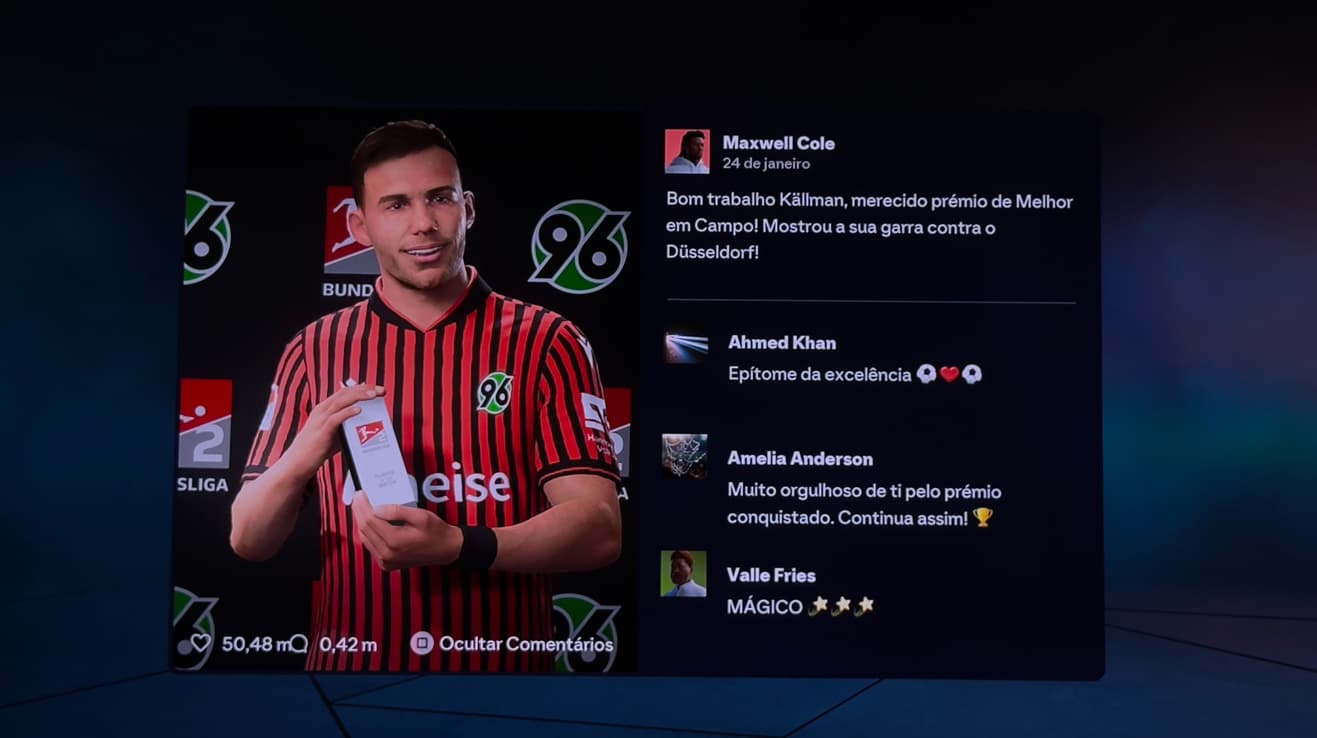 Källman é o nosso melhor em campo! 👏 Mesmo num empate 0-0, ele brilhou e mostrou liderança no ataque. Acham que vai continuar a destacar…