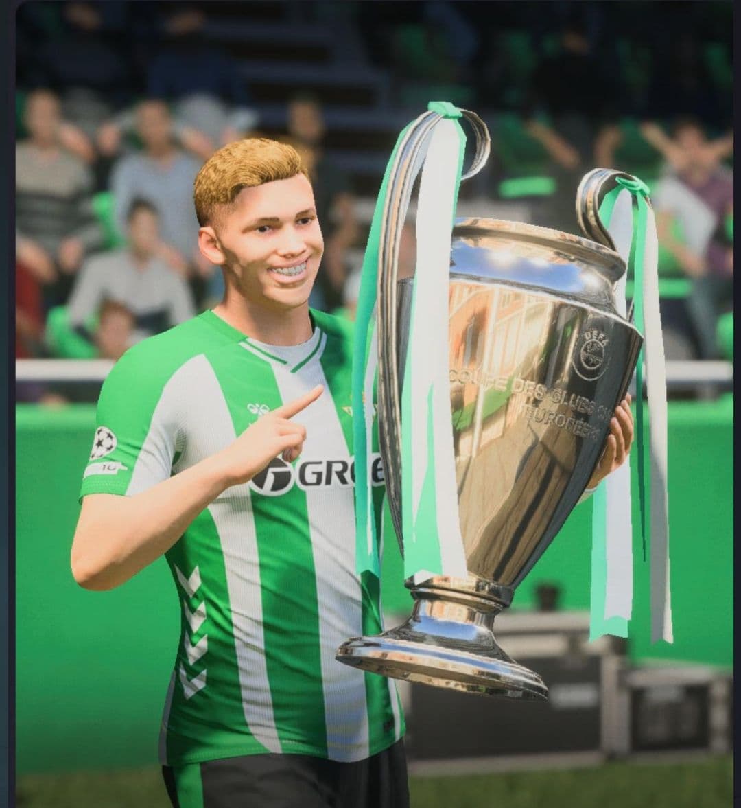 +1🅰️ Campeões da champions!!!!! Conseguimos superar o Barcelona nos 118' da prorrogação Vamo betis!!!!!