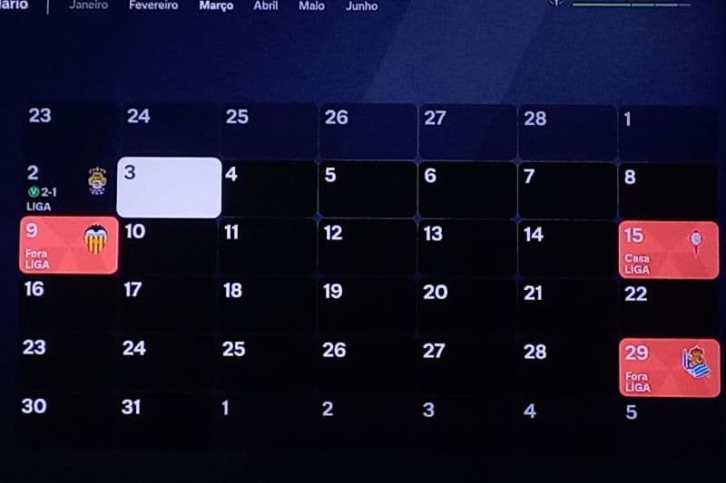 E ESSE É O CALENDÁRIO DO MÊS ATUAL! 📆