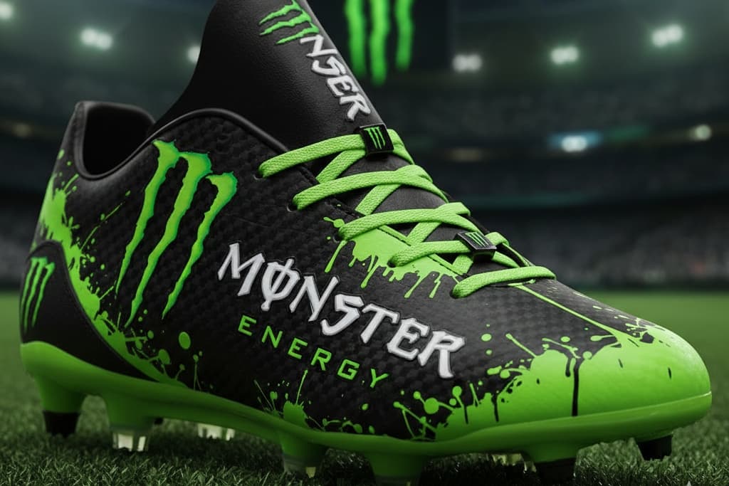 OBRIGADO MONSTER🥃🔥 Ganhei a chuteira personalizado da monster. Irei estreia a chuteira contra o galo🔥 . . . MONSTER🥃🔥