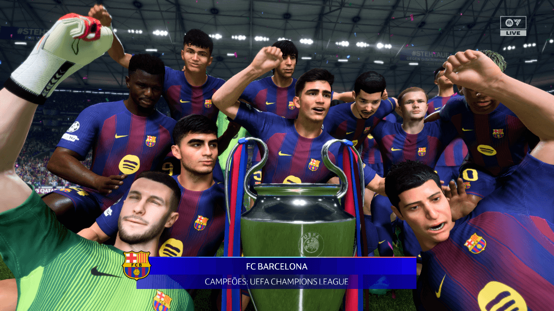 CAMPEÕES EUROPEUS!!! Completamos a tríplice coroa na temporada com o troféu mais cobiçado do mundo!! #vamosbarca