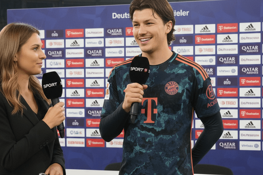 Entrevista pós-jogo.