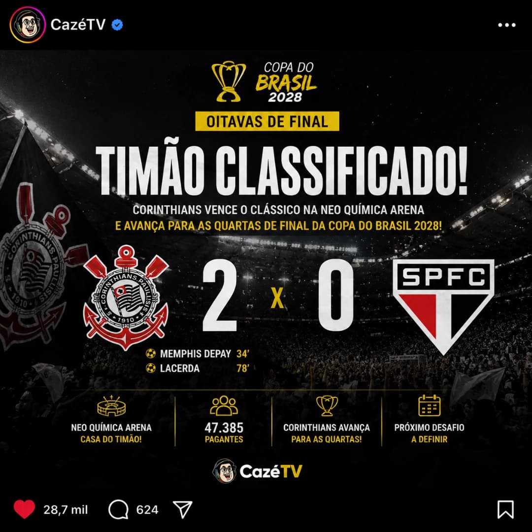 Vamo coringão 🦅🖤🤍