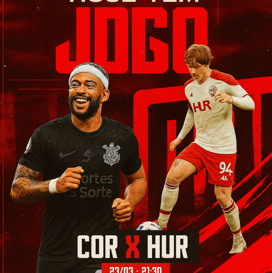 Hoje teremos um jogo decisivo entre Corinthians e huracan pelo sul-americana vamosss com tudo