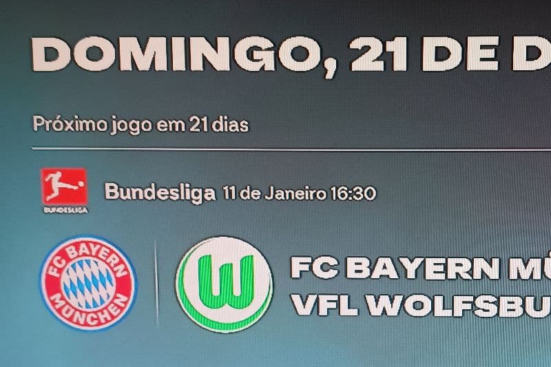 Um confronto muito difícil está vindo aí para Carlos e o Wolfsburg
