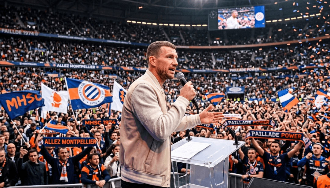 MERCI, EDIN! 🇫🇷👋 Džeko se despede do Montpellier sob forte emoção. O destino? Londres. O comandante da nova geração ruma ao Tottenham…