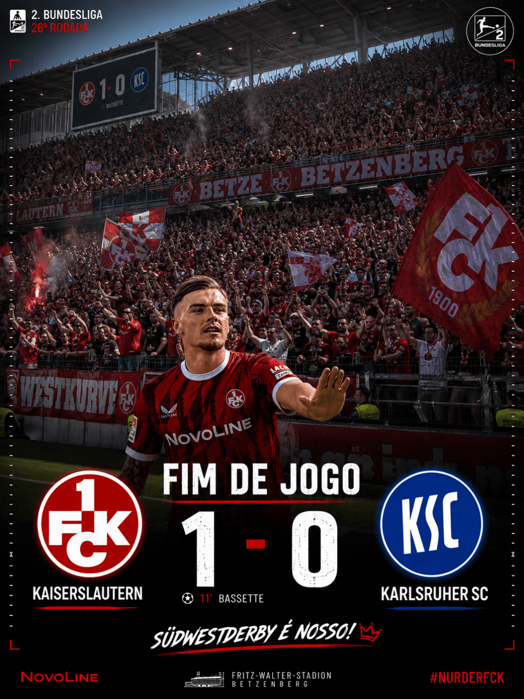 🇧🇪 ELE CRAVA Y CRAVA 🇧🇪!!! Nosso artilheiro Norman Bassette põe o Südwestderby debaixo do braço, e Ballack ganha o primeiro e mais im…