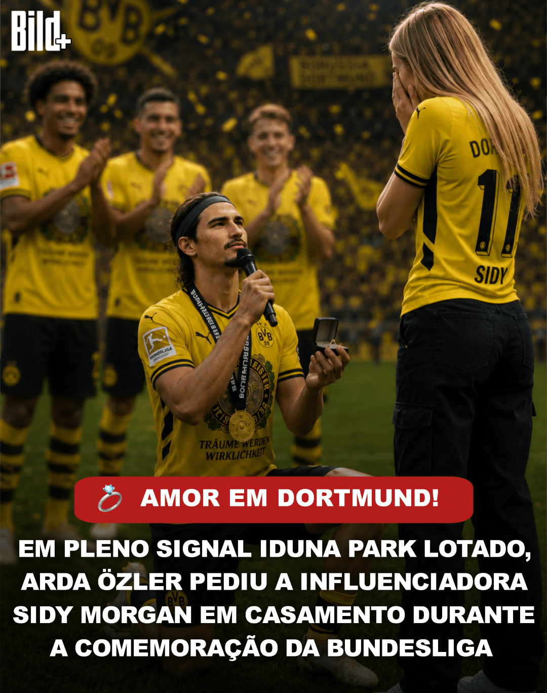 🥰🏆 A cena emocionou torcida, companheiros e viralizou nas redes após o “sim” da influenciadora. ❤️
