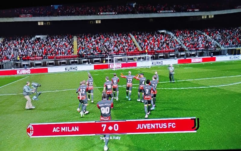 GOLEADA HISTÓRICA NO CONFRONTO, COM ESSE RESULTADO, O MILAN SE MANTÉM NA LIDERANÇA E COLOCA A JUVENTUS NO 6 LUGAR COM -2 DE SALDO, HISTÓR…