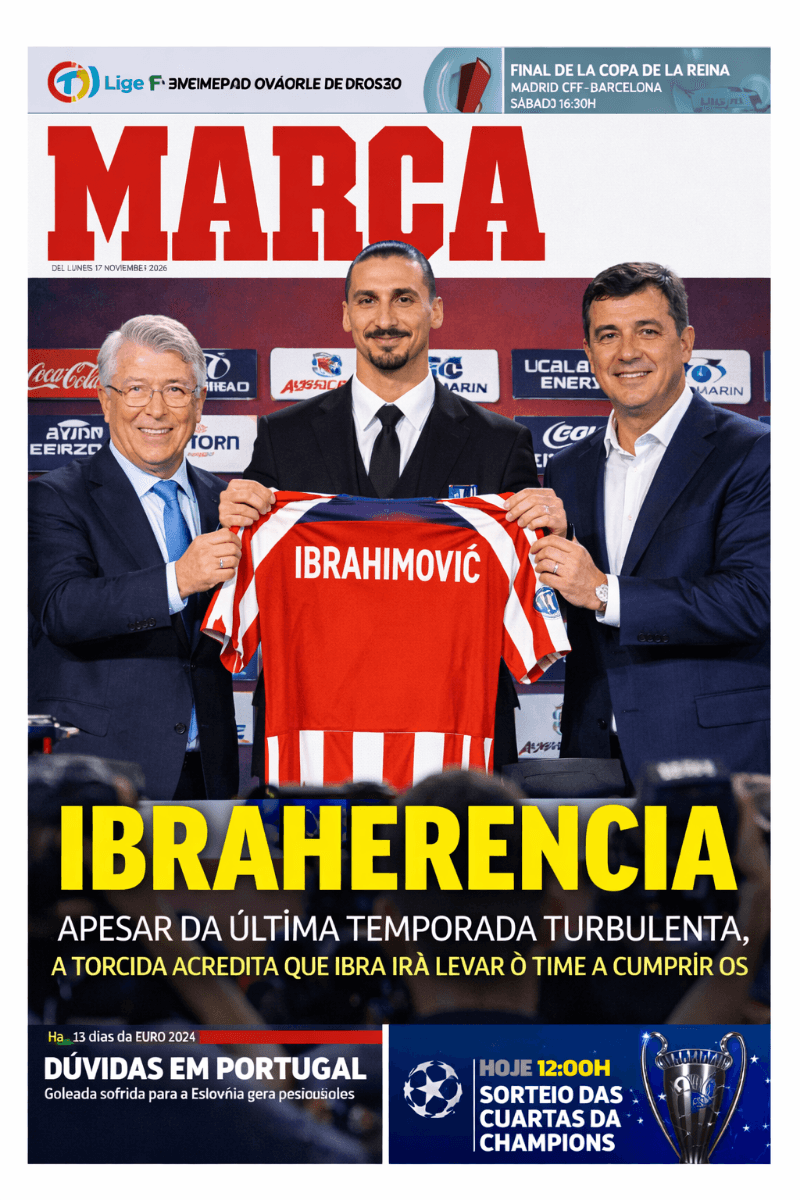 Apresentado no Atlétic de Madrid agora e só história