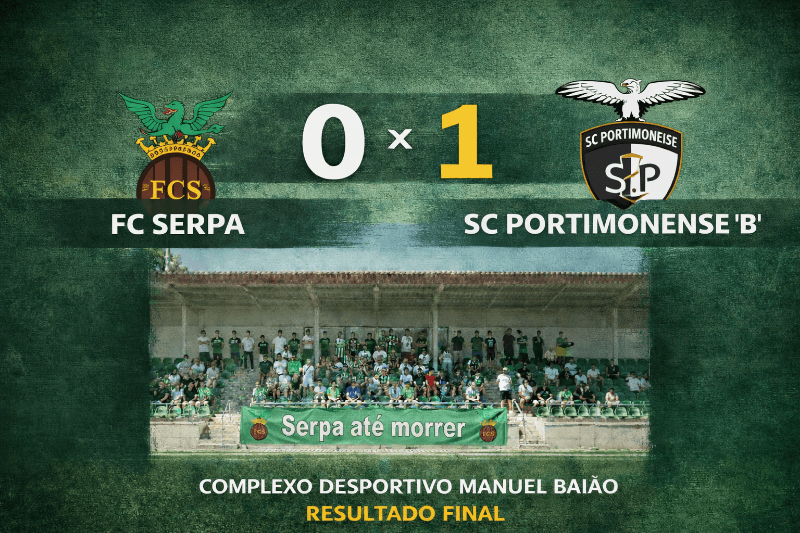 Está difícil mas iremos dar a volta, força Serpa! 💚🤍