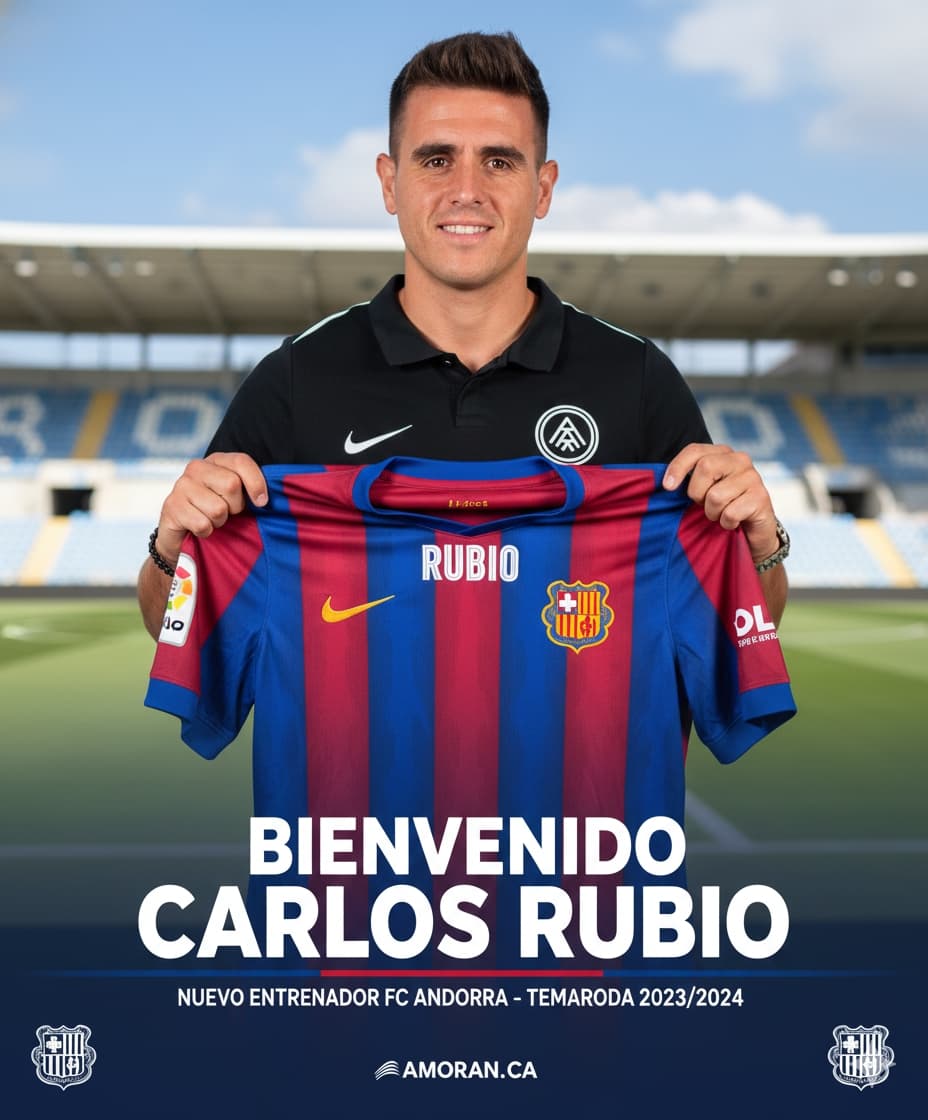 Gostaríamos de anunciar nosso novo treinador. Carles Manso Rúbio #BemVindoCarleees #AvanteAndorra