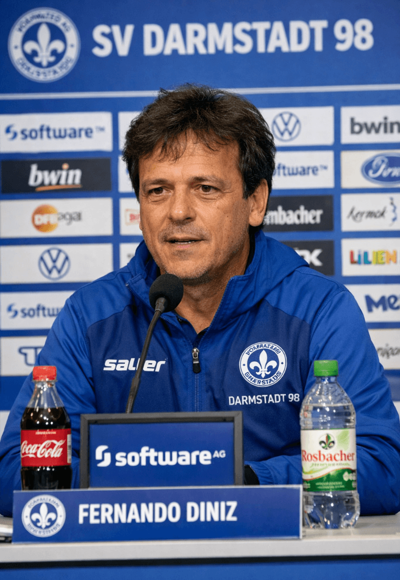 Fernando Diniz concedeu uma entrevista pré-jogo contra o Schalke pela Bundesliga 2. "Acabei de chegar. Começamos bem com as 3 vitórias ma…