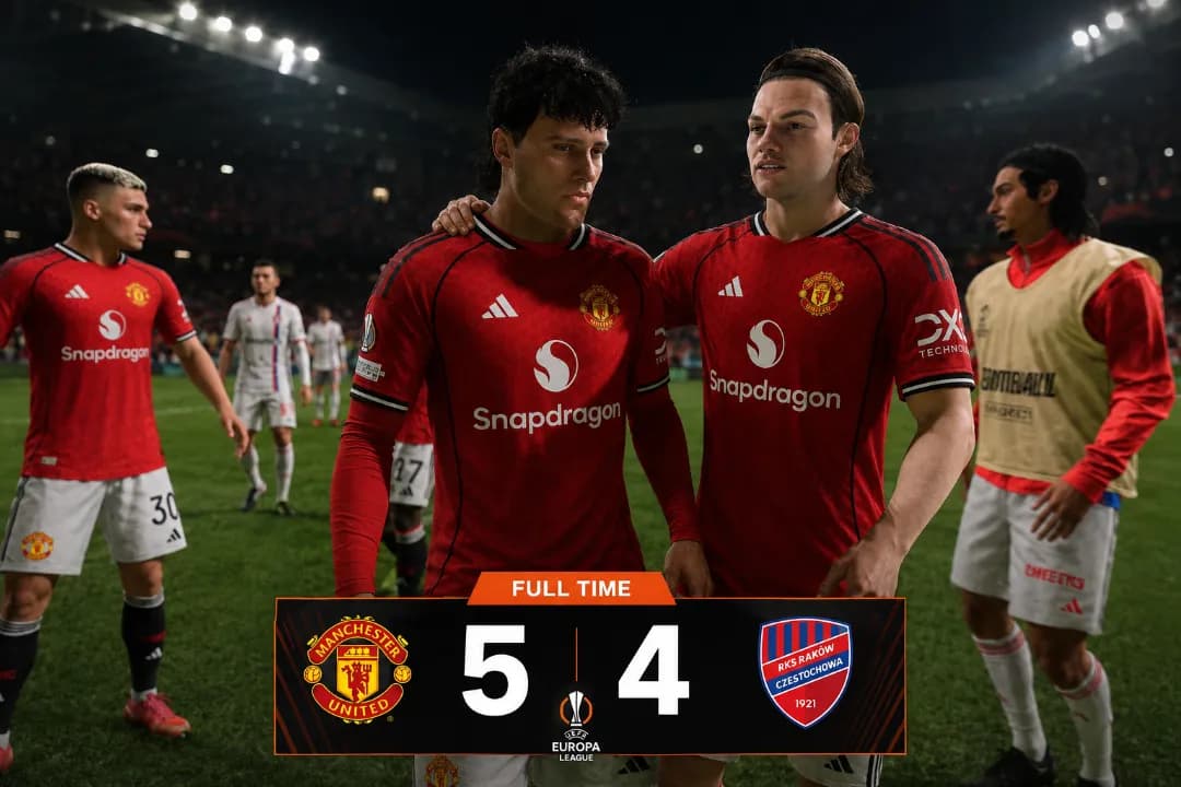 Placar de futsal, o UTD abriu 3x0 mas vacilou e tomou o empate ainda no primeiro tempo, mas no fim venceu o time polones na segunda parti…
