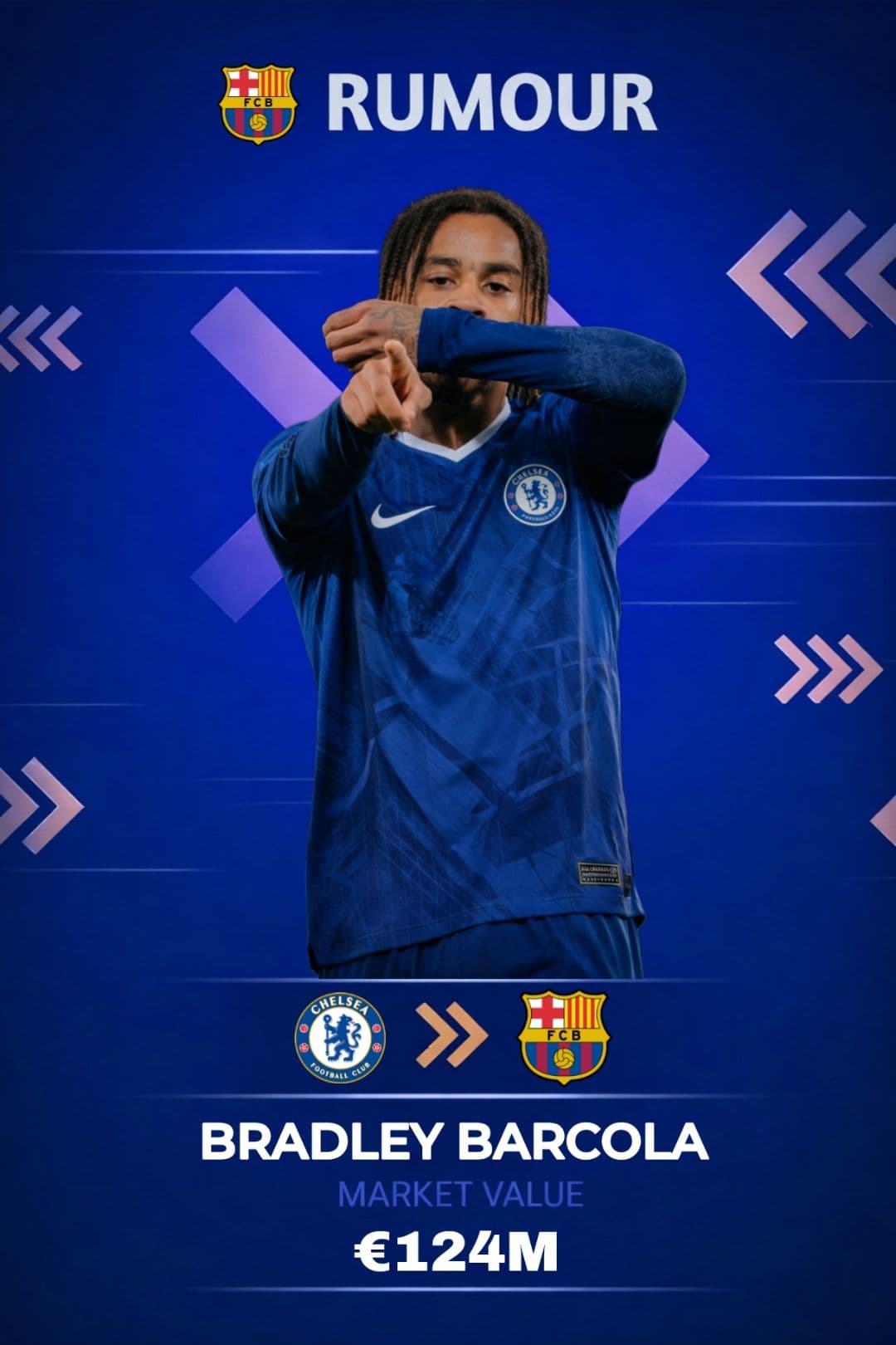 BREAKING NEWS!! BARCELONA INTENDS TO SIGN BRADLEY BARCOLA FROM CHELSEA! Laporta has been dreaming of signing the player since the 25/26 s…