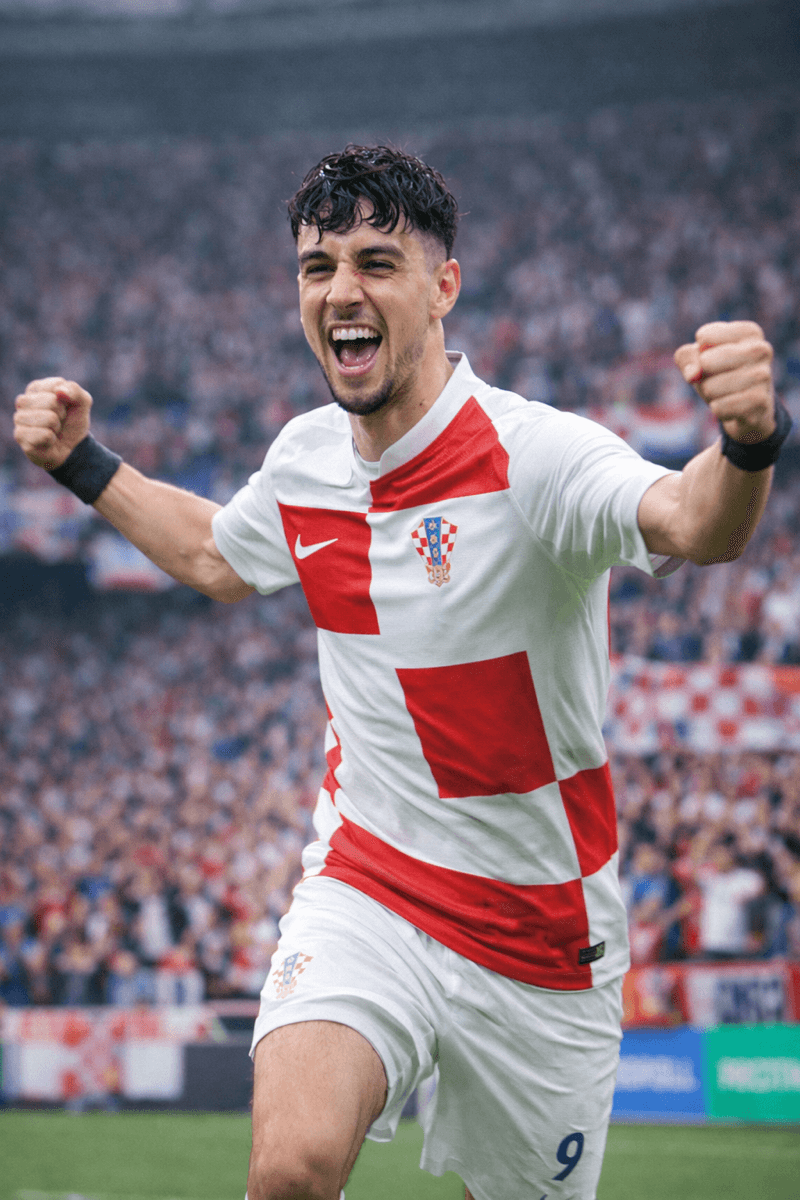 hat-trick heróico de Pavlovic para classificar a Croácia nas eliminatórias da euro