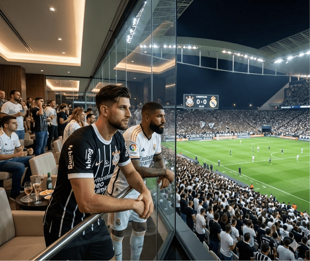 Final do Mundial de Clubes e cada um torcendo para os ex-clubes. Final de jogo não deu para nós de Madrid, mas foi uma experiência incrív…