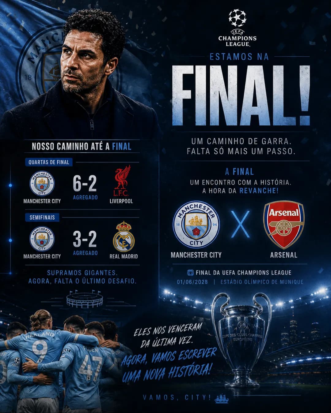 Pela champions Cityzens! 💙⏳