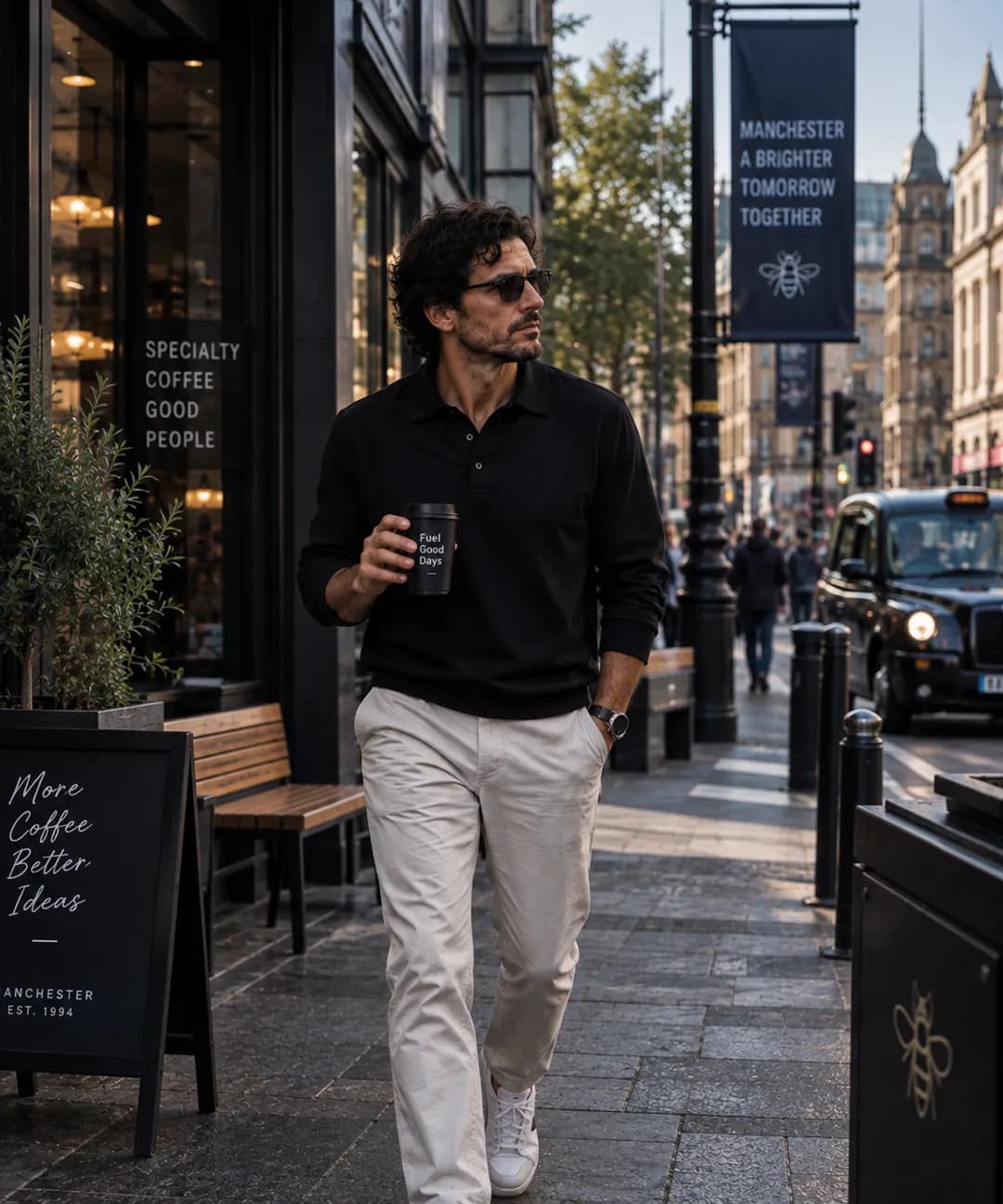 Nem todo momento precisa de um plano. Às vezes, só aproveitar o caminho. ☕️🏙️