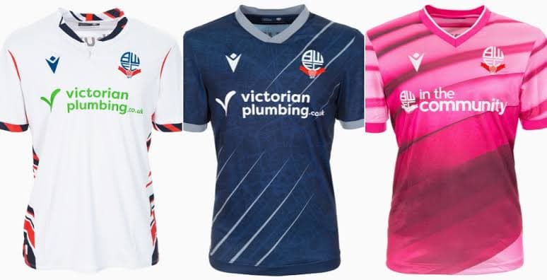 Bolton vaza as novas camisas 😮💨 A Reebok sem querer postou três camisas do Bolton nas redes sociais sendo feitas com um tecido "especi…