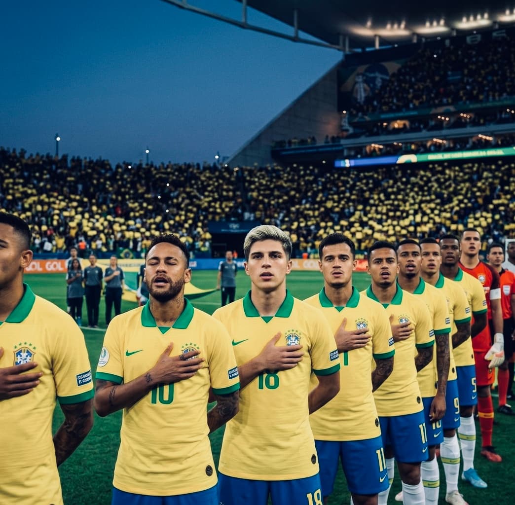 Orgulho de entrar em campo pela primeira vez vestindo a amarelinha 💛💚💙