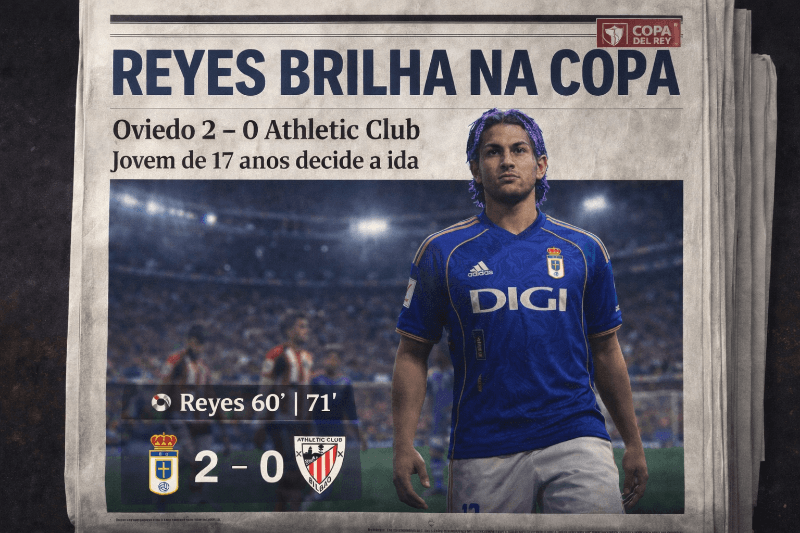 Álvaro, 17 años, fue decisivo en la ida de la Copa del Rey. El delantero del Real Oviedo marcó la diferencia y deja la eliminatoria abier…