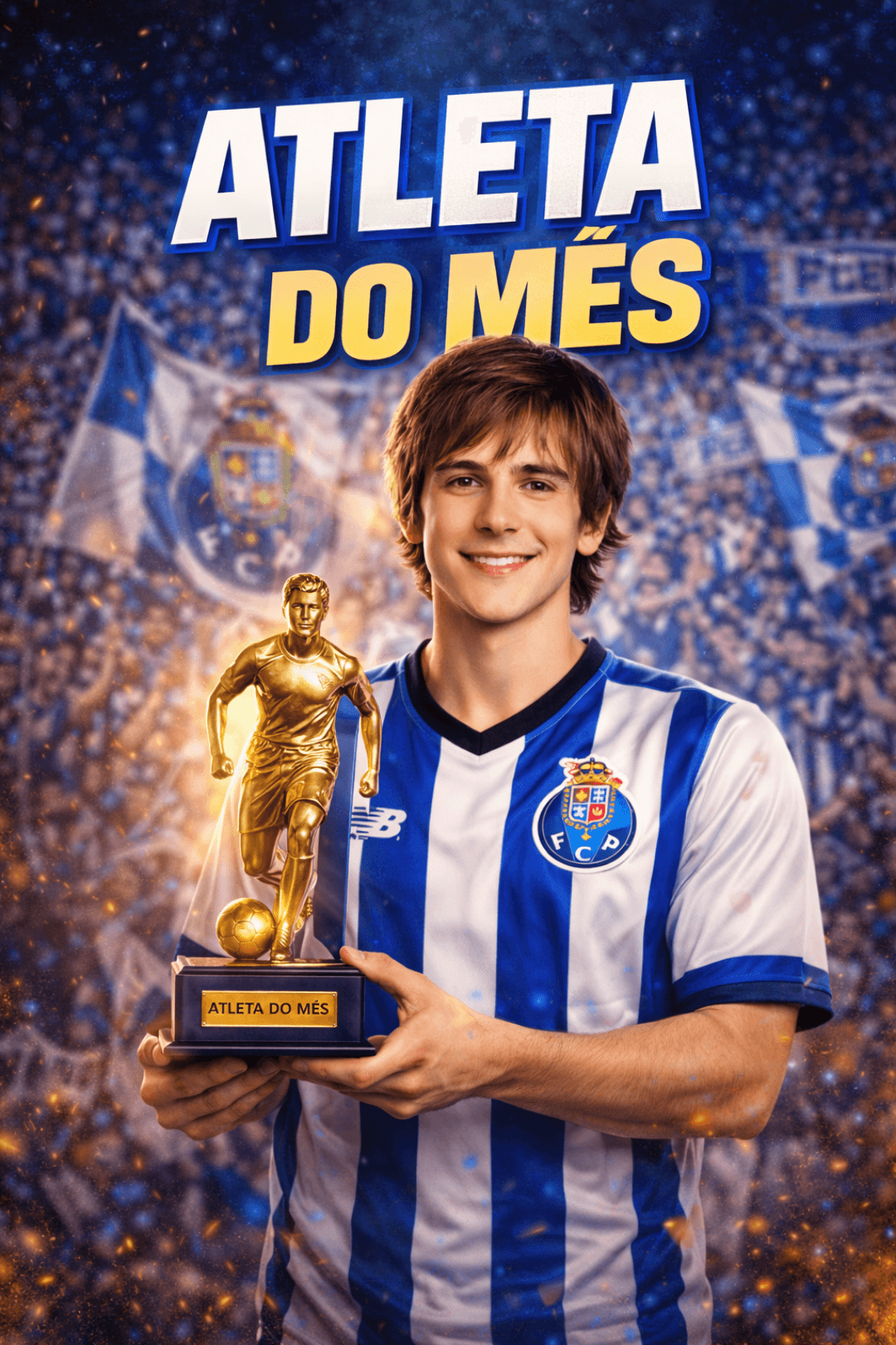ATLETA DO MÊS!! Gabo Moretti, foi o grande jogador do mês, ele fez grandes jogos e vários gols, e ganhou seu primeiro troféu individual n…
